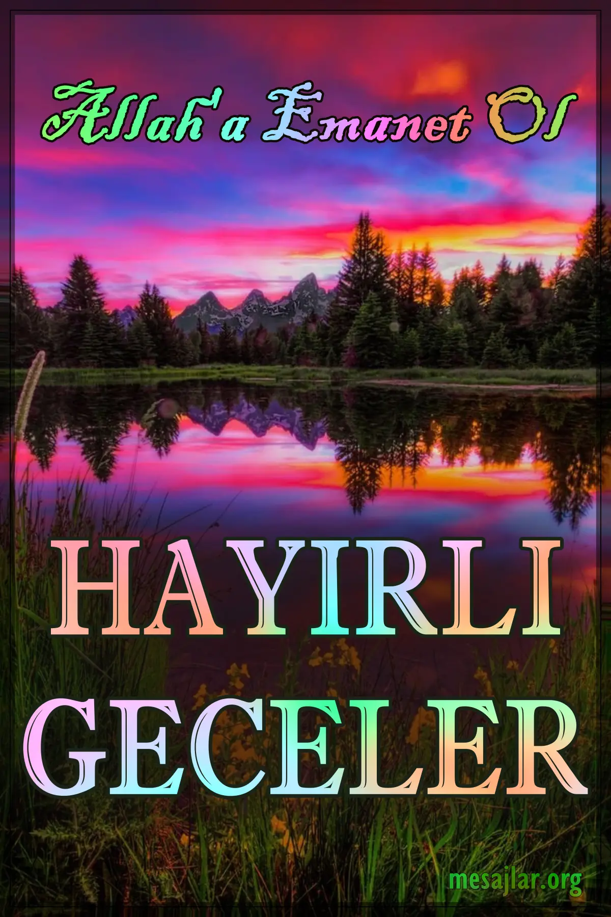 Resimli Hayırlı Geceler Mesajları Sözleri