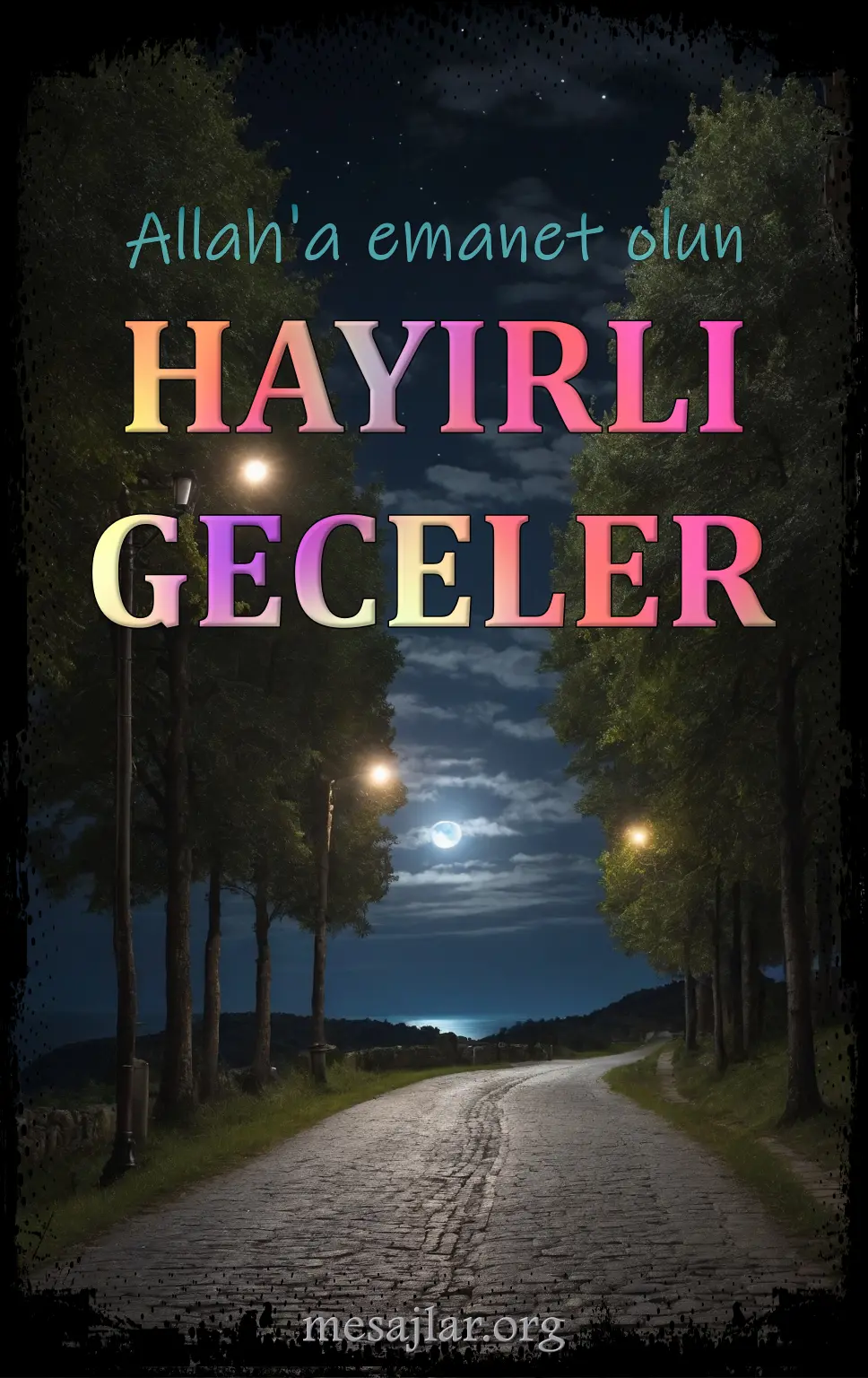 Resimli Hayırlı Geceler Mesajları Sözleri