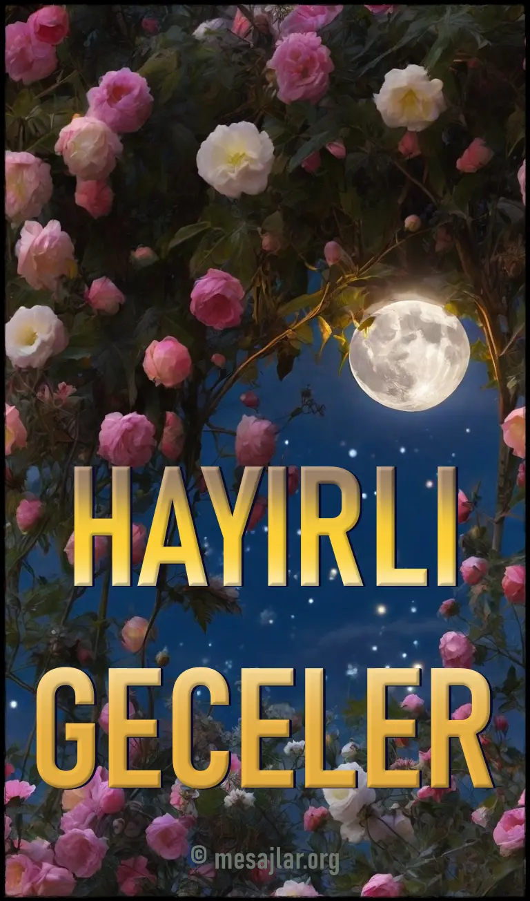 Resimli Hayırlı Geceler Mesajları Sözleri