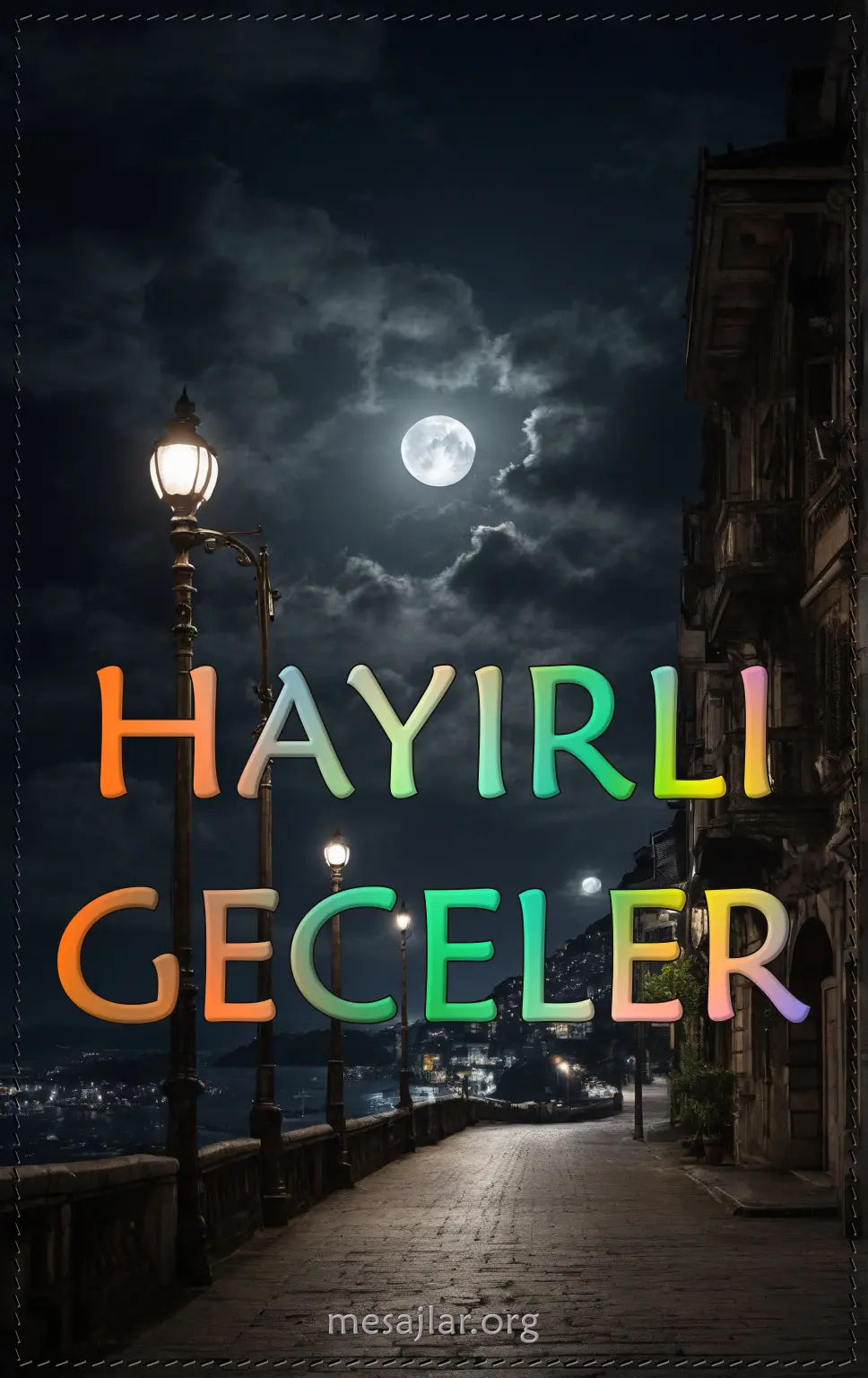 Resimli Hayırlı Geceler Mesajları Sözleri