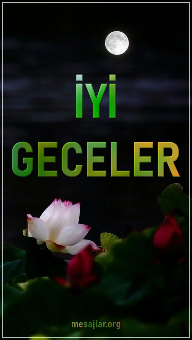 Resimli İyi Geceler Mesajları Sözleri