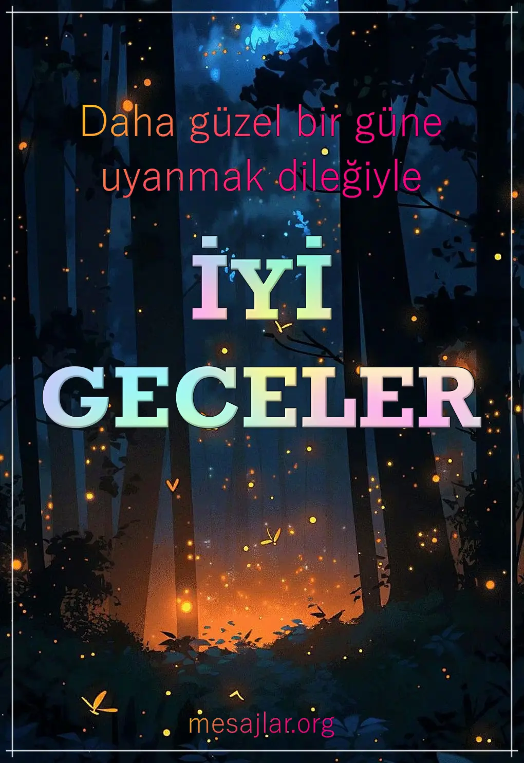 Resimli İyi Geceler Mesajları Sözleri