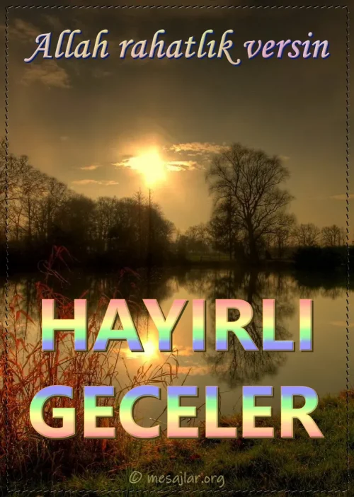 Resimli Hayırlı Geceler Mesajları Sözleri