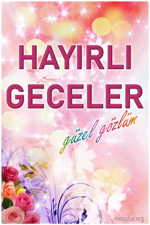 Resimli İyi Geceler Güzel Gözlüm